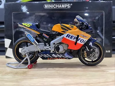 Minichamps 1/12 Scale Diecast - 122 027146 Honda RC211V MOTO GP 2002 Rossi • $149