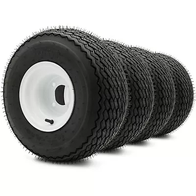 8  Steel Golf Cart Wheels And (18/8.5-8) DOT Golf Cart Tires Combo - Set Of 4 • $184.95