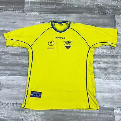 Ecuador Soccer Shirt Mens Extra Large Marathon Football 2002 World Cup Official • $24.95