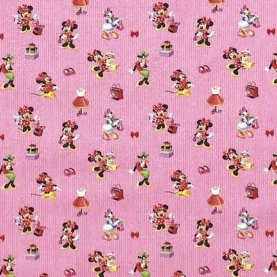 Disney Minnie Mouse & Friends -100% Craft Cotton Fabric Material 54  140cm Wide • £5.99
