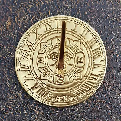 Suns Tyne  Mini  Brass Garden Sundial 95mm Diameter • £25.50