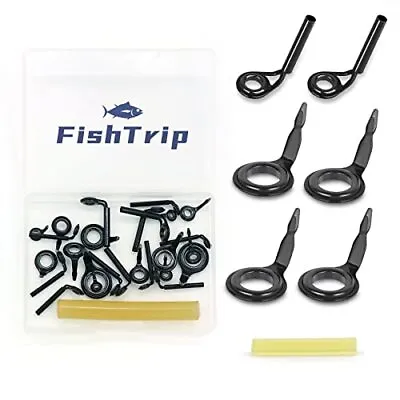 FishTrip Micro Fishing Rod Repair Kit 26pcs Baitcasting Rods Fishing Rod Tip ... • $13.78