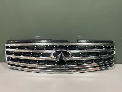 06-07 Infiniti M35 M45 Oem Front Bumper Upper Trim Panel Chrome Grill Grille • $124.99