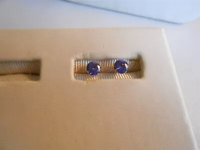 SWEET STUD EARRINGS WITH TANZANITE 14kt • $33