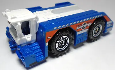 2014 Matchbox Runway Wrangler Airporter Blue 1:64 Diecast 2 7/8  Truck W/ Orange • $10.99