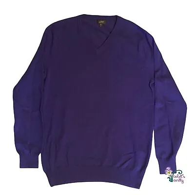 2013 J. Crew 100% Merino Wool Sweater Blue V-Neck Knit Pullover #93735 Men's XS • $21.24