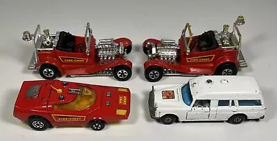 Matchbox Lesney Speed Kings Lot Fire Chief Ambulance Benz • $24