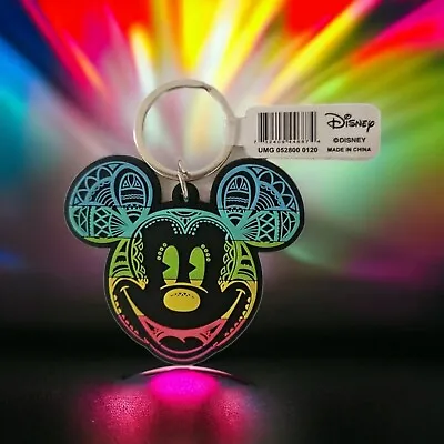 Mickey Mouse Disney Key Chain Multi-Colored Rainbow Jerry Leigh 3 X 2 Inches NWT • $12.95