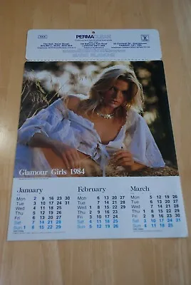 £12 • Buy Rare Colour Glamour Girls 1984 Wall Calendar In Good Condition 