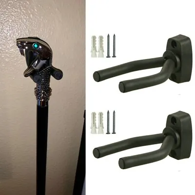 Vertical Display Sturdy Walking Stick Holder Fit Pimp Cane  Lucius Malfoy's Cane • $13.29
