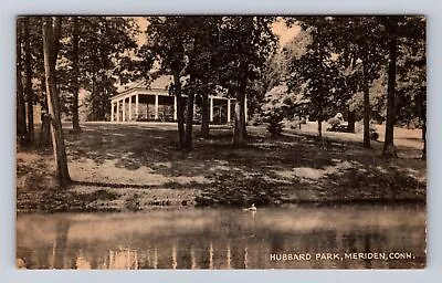 Meriden CT-Connecticut Hubbard Park Antique Vintage C1944 Souvenir Postcard • $7.99