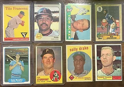 $8.50 • Buy Vintage Baseball Card Collection Lot 1960s Through 1990s - Over 300 Cards - HOF