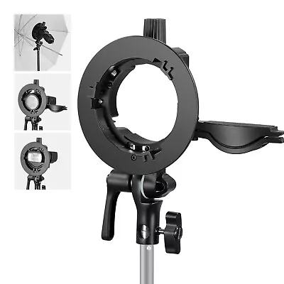 NEEWER S Type Bracket Holder&Bowens Mount For Round Square Head Flash Speedlite • $20.79