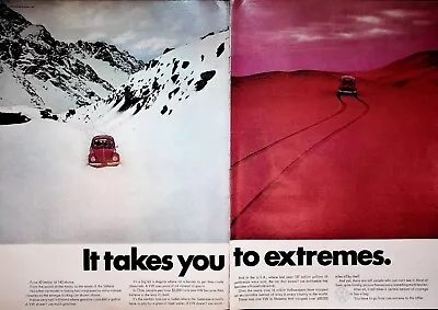 $12.10 • Buy 1969 Volkswagen VW Bug Automobile - 2-Page Vintage Ad