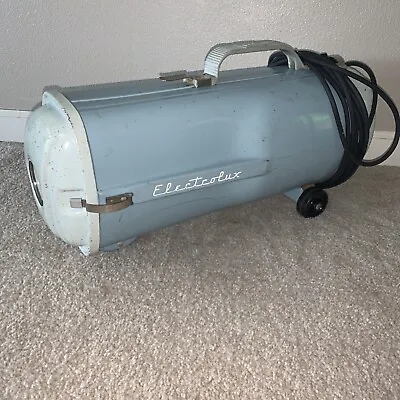 $36 • Buy Vintage Electrolux Model S Canister Vacuum Blue 1950s 1960’s Works