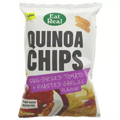 Eat Real | Quinoa Chips Tomato & Garlic | 90g • £22.79