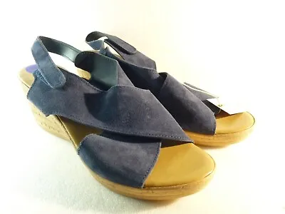 Mila Paoli Women Shoes Blue Wedge Size 8.5 SKU 11204 • $27