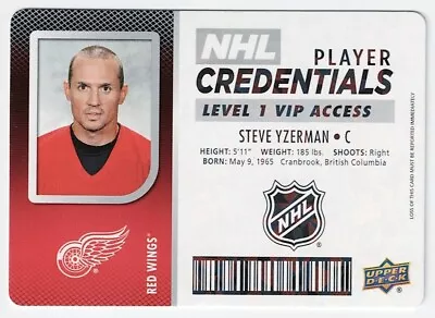 2017-18 Upper Deck MVP NHL Player Credentials Level 1 VIP Access Pick From List • $3.65