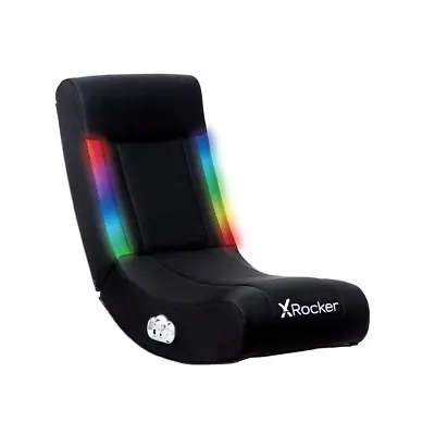 ROCKING FLOOR GAMING CHAIR RGB LED Lighting Sound Multi-Platform • $72.18