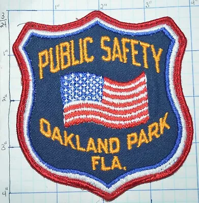 Florida Oakland Park Police Public Safety Vintage Patch • $3