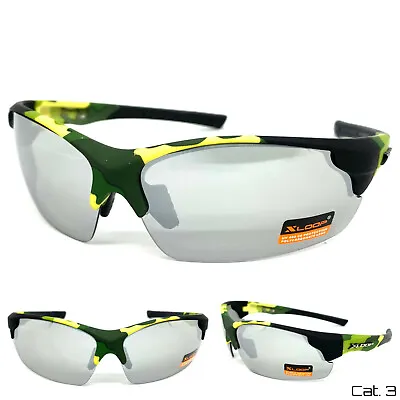 Men MILITARY TACTICAL Wrap Around Safety SUNGLASSES Anti Glare Shatterproof Lens • £19.16