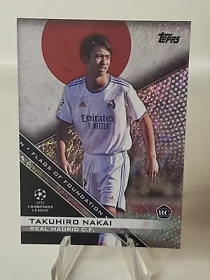 2022 Topps UEFA Champions League #FF-02 Takuhiro Nakai Silver Jade Flags Of... • $13.35