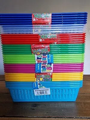 £6.99 • Buy 5  X Wham Plastic Handy Baskets Storage Boxes Colour Box