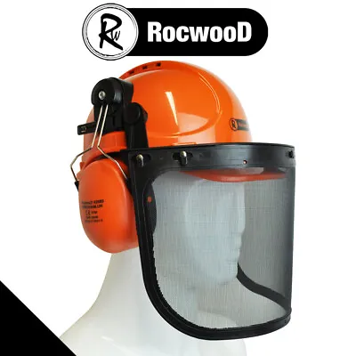 £18.65 • Buy RocwooD Chainsaw Safety Helmet Hard Hat With Visor