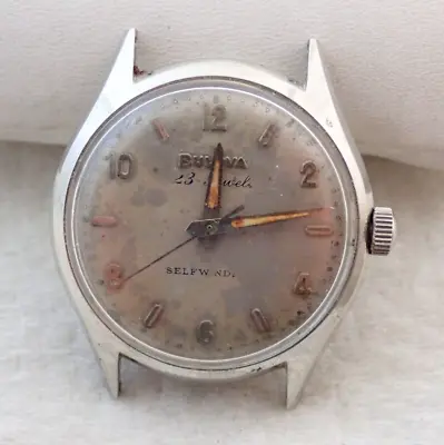 Vintage Mens Bulova 23 Jewel Self Winding Wristwatch Watch • $9.99