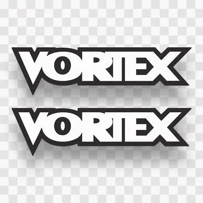 2x VORTEX Sticker Vinyl Decal Sponsor Logo Sprocket Motorcycle Race Front Moto • $9.79