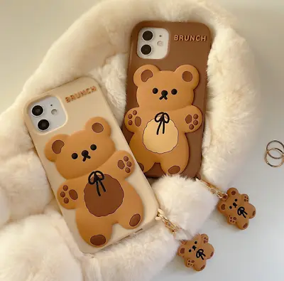 $20.19 • Buy Hot! Silicone IPhone Case Girls Kawaii Bear Anime Style 12 13 11 Pro Max XS 7 8