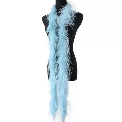 £32.98 • Buy Ostrich Feather Boa Dyed 28 Colors Scarf For Wedding Costume Clothing Decoration