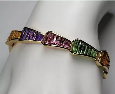 BELLARRI’Romantica’ 18K YG Multi Gemstone Bracelet 7”L • $6395