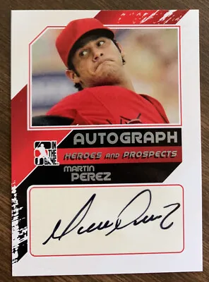 2011 Martin Perez Autograph In The Game Silver Version Red Sox RangersTwins • $3.99