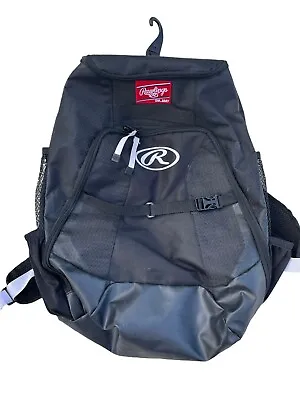 Rawlings Velo Baseball Backpack Equipment Bag Back Pack VELOBK Softball Black • $19.80