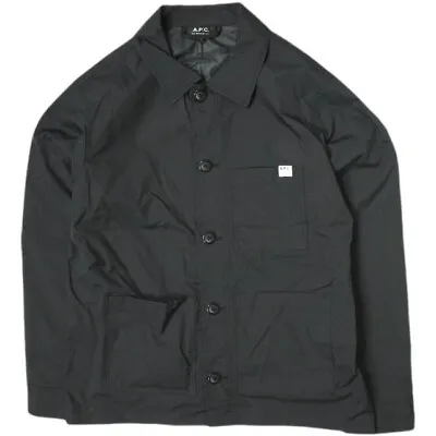 A.P.C. 21SS VESTE NATHANAEL Ripstop Nylon Shirt Blouson 24213-1-31962 M Black • $117