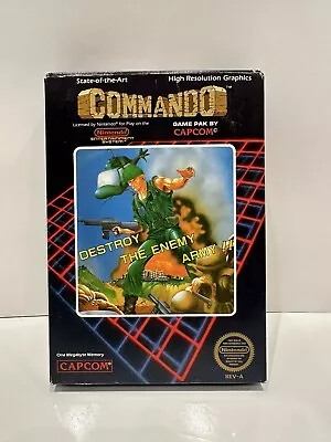 Nintendo NES Capcom Commando Complete CIB Poster - Mint Cartridge • $105.41