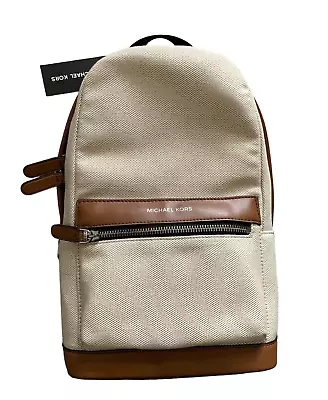 Michael Kors Men's Mason Two-Tone Canvas Sling Backpack Tan/Brown • $83.29