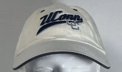 NCAA Connecticut UCONN Huskies Hat Cursive Script Adjustable Hook/Loop OSFM Cap • $8.95