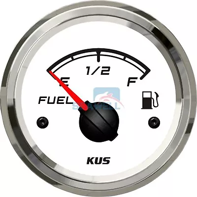 KUS Fuel Level Gauge Marine Boat Truck Car RV Fuel Indicator 52mm 240-33ohms • $22.99