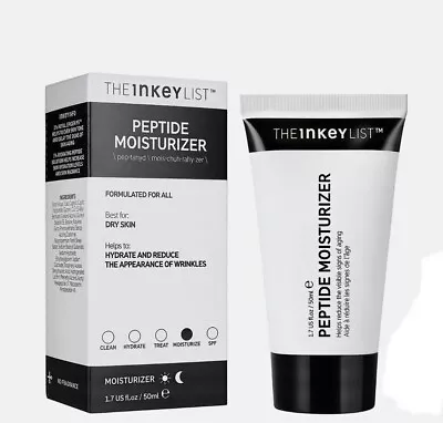 THE INKEY LIST Peptide Day & Night Moisturizer 50ml (2023) • £10.75