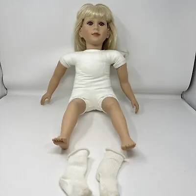 VIntage My Twinn Doll 22   Blonde Freckles Brown Eyes Socks Twin • $68.88