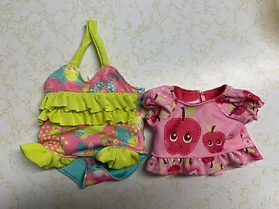Baby Alive Doll Clothes Reversible Poolside Cutie Bathing Suit & All Gone Shirt • $25