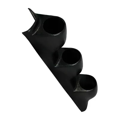 NEW 60mm BLACK UNIVERSAL LHD TRIPLE GAUGE PILLAR POD • $23.99