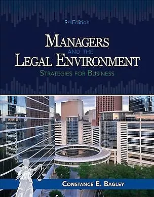 Managers And The Legal Environment : Strategies For Business Hardcover By Ba... • $121.76