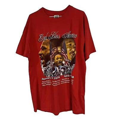 VTG Martin Luther King I Have A Dream Let Freedom Ring Rap Tee Shirt Sz XL • $151.41