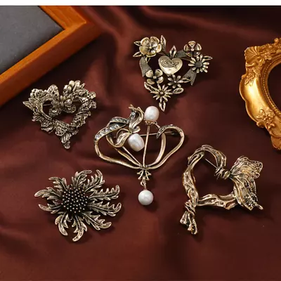 Men Women Vintage Brooch Pin Enamel Pin Corsage Brooch Antique Jewelry Noble • $2.69