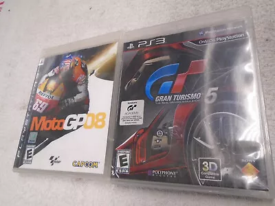 Lot Of 2 Sony PS3 Games  Grand Turismo 5 Moto GP 08 • $8.88