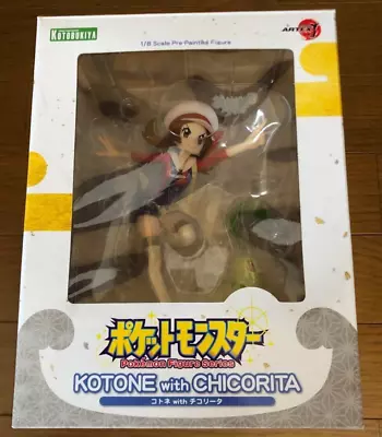 Kotobukiya Artfx J Pokemon Lyra Kotone With Chikorita Figure Japan Used • $318.90