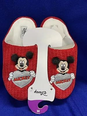 £14.95 • Buy Disney Primark Red Mickey Mouse Slippers Great Gift Brand New Size 5-6